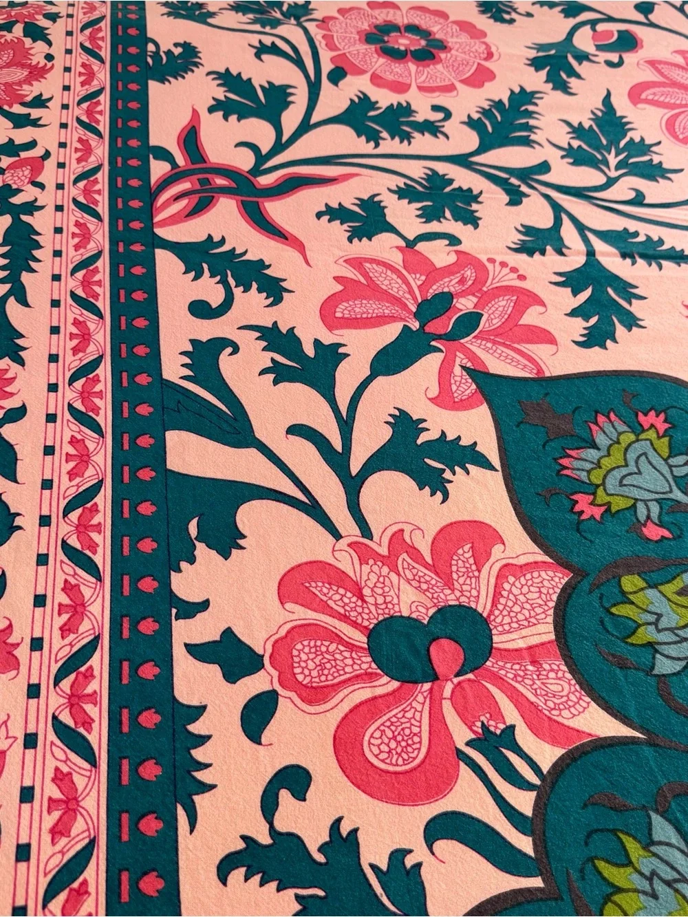 3H Boho Mandala Cotton Bed Cover Throw Wall Hanging Beach Blanket 84x96 India